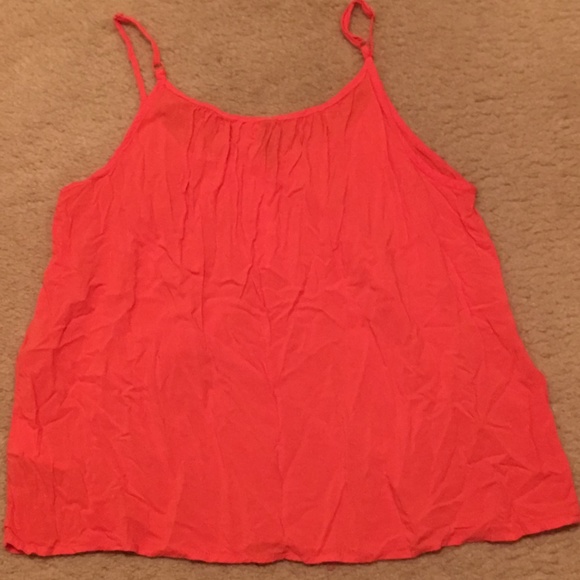 (Women) Orange flowy tank top from H&M - Picture 2 of 2